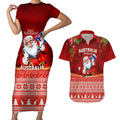 personalised-australia-christmas-couples-matching-short-sleeve-bodycon-dress-and-hawaiian-shirt-xmas-in-july-happy-santa-claus-with-map-red-style