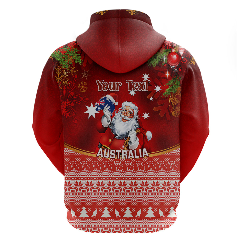 personalised-australia-christmas-hoodie-xmas-in-july-happy-santa-claus-with-map-red-style
