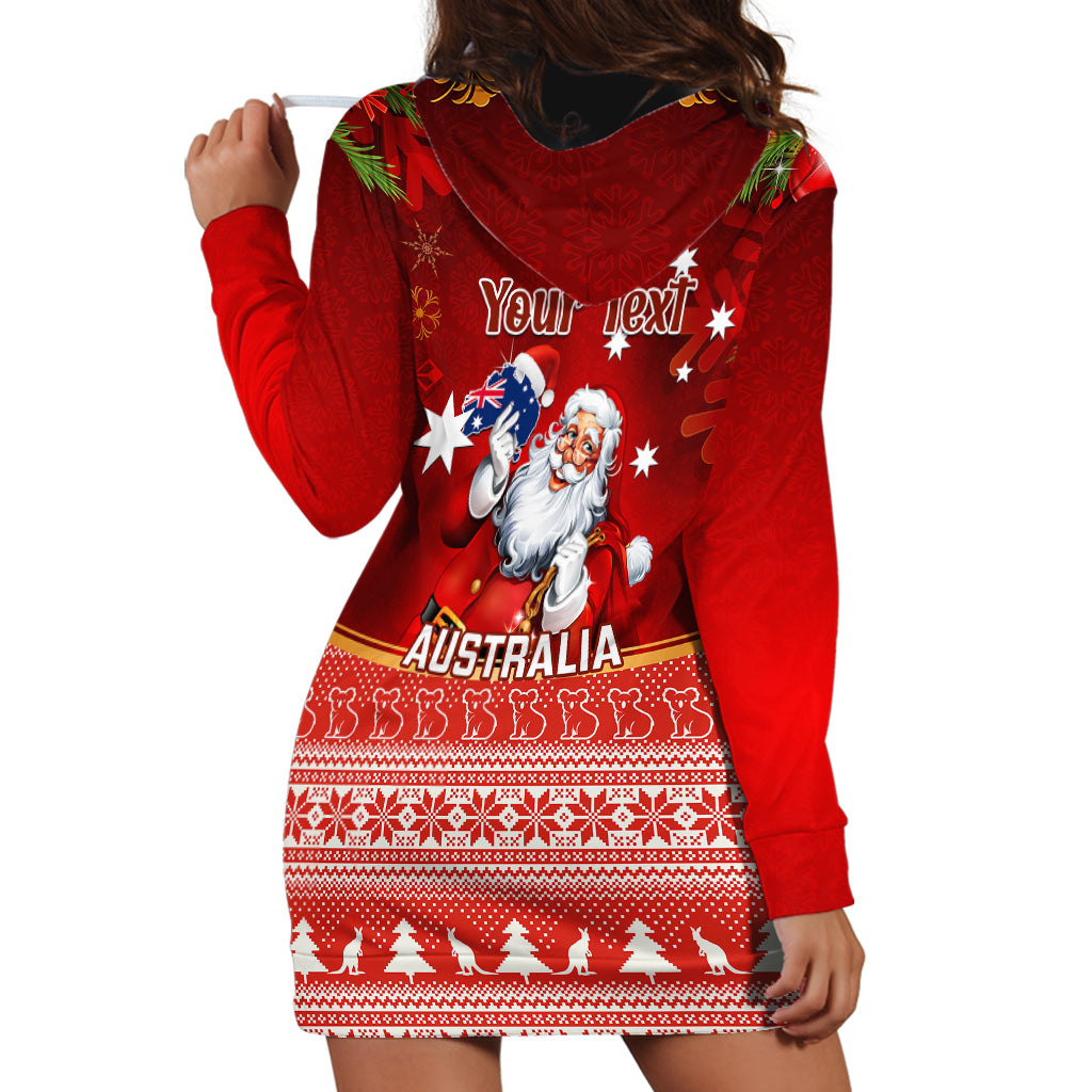 personalised-australia-christmas-hoodie-dress-xmas-in-july-happy-santa-claus-with-map-red-style