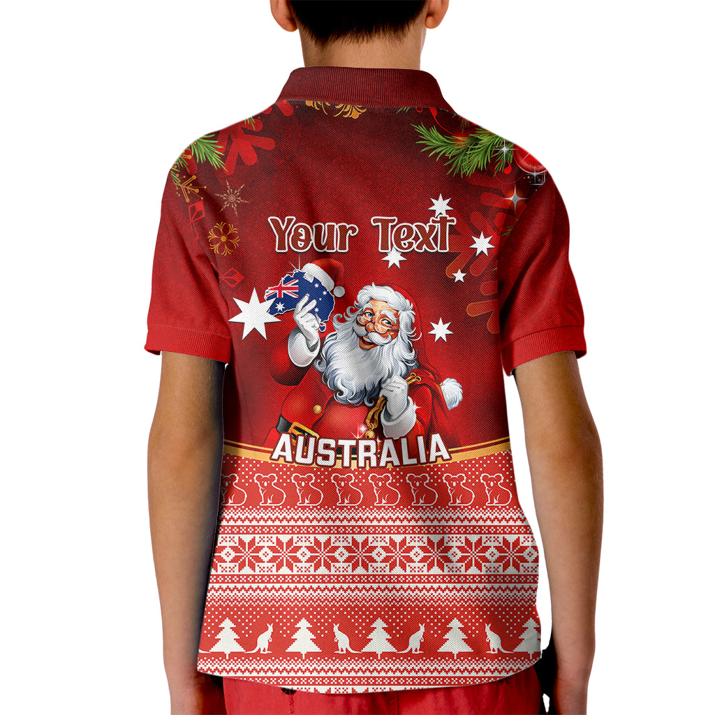 personalised-australia-christmas-kid-polo-shirt-xmas-in-july-happy-santa-claus-with-map-red-style