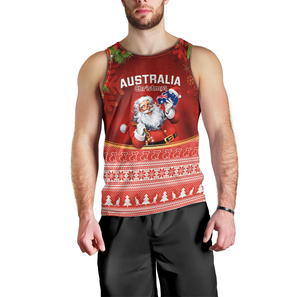 personalised-australia-christmas-men-tank-top-xmas-in-july-happy-santa-claus-with-map-red-style