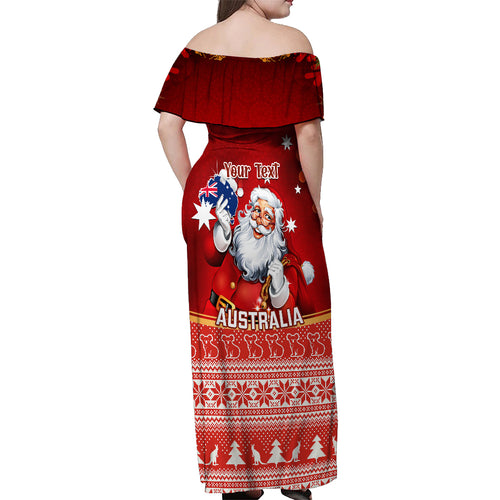 personalised-australia-christmas-off-shoulder-maxi-dress-xmas-in-july-happy-santa-claus-with-map-red-style