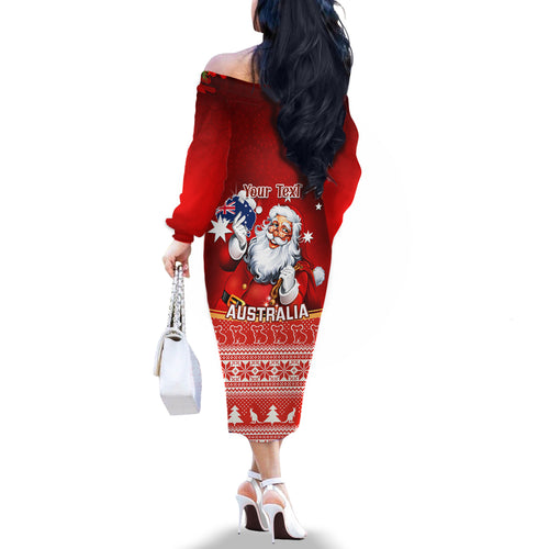 personalised-australia-christmas-off-the-shoulder-long-sleeve-dress-xmas-in-july-happy-santa-claus-with-map-red-style