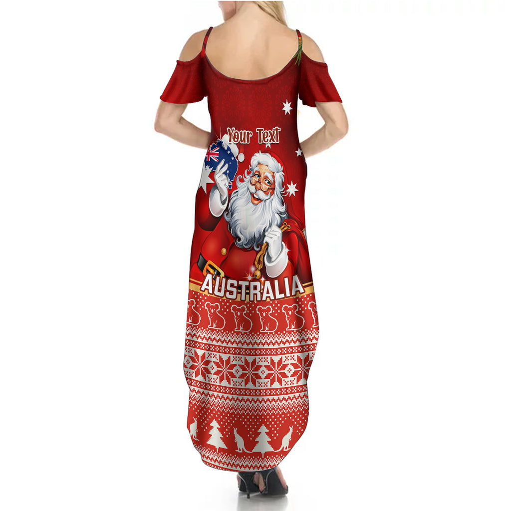 personalised-australia-christmas-summer-maxi-dress-xmas-in-july-happy-santa-claus-with-map-red-style