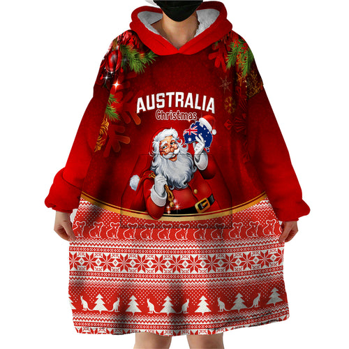 personalised-australia-christmas-wearable-blanket-hoodie-xmas-in-july-happy-santa-claus-with-map-red-style
