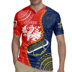 Custom Dragons And Cowboys Rugby Rugby Jersey Aboriginal Mix Polynesian Pattern
