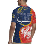 Custom Dragons And Cowboys Rugby Rugby Jersey Aboriginal Mix Polynesian Pattern