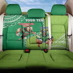 Personalised Rabbitohs And Raiders Rugby Back Car Seat Cover Aboriginal Mix Polynesian Pattern