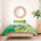 Personalised Rabbitohs And Raiders Rugby Bedding Set Aboriginal Mix Polynesian Pattern