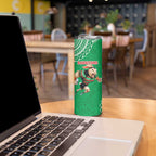 Rabbitohs And Raiders Rugby Skinny Tumbler Aboriginal Mix Polynesian Pattern