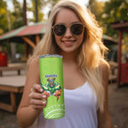 Rabbitohs And Raiders Rugby Skinny Tumbler Aboriginal Mix Polynesian Pattern