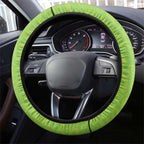 Rabbitohs And Raiders Rugby Steering Wheel Cover Aboriginal Mix Polynesian Pattern