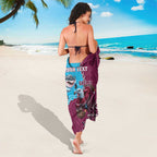 Personalised Eagles And Sharks Rugby Sarong Aboriginal Mix Polynesian Pattern