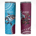 Eagles And Sharks Rugby Skinny Tumbler Aboriginal Mix Polynesian Pattern