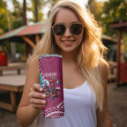 Eagles And Sharks Rugby Skinny Tumbler Aboriginal Mix Polynesian Pattern