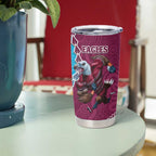 Eagles And Sharks Rugby Tumbler Cup Aboriginal Mix Polynesian Pattern