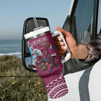 Eagles And Sharks Rugby Tumbler With Handle Aboriginal Mix Polynesian Pattern