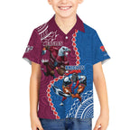 Personalised Eagles And Knights Rugby Hawaiian Shirt Aboriginal Mix Polynesian Pattern