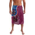 Personalised Eagles And Knights Rugby Lavalava Aboriginal Mix Polynesian Pattern