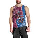 Personalised Eagles And Knights Rugby Men Tank Top Aboriginal Mix Polynesian Pattern
