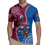 Personalised Eagles And Knights Rugby Rugby Jersey Aboriginal Mix Polynesian Pattern