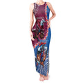 Personalised Eagles And Knights Rugby Tank Maxi Dress Aboriginal Mix Polynesian Pattern