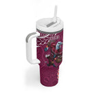 Eagles And Knights Rugby Tumbler With Handle Aboriginal Mix Polynesian Pattern