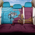 Personalised Sharks And Broncos Rugby Back Car Seat Cover Aboriginal Mix Polynesian Pattern