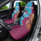 Personalised Sharks And Broncos Rugby Car Seat Cover Aboriginal Mix Polynesian Pattern