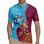 Personalised Sharks And Broncos Rugby Rugby Jersey Aboriginal Mix Polynesian Pattern