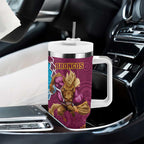 Sharks And Broncos Rugby Tumbler With Handle Aboriginal Mix Polynesian Pattern