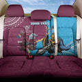 Personalised Eagles And Titans Rugby Back Car Seat Cover Aboriginal Mix Polynesian Pattern