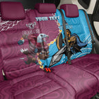Personalised Eagles And Titans Rugby Back Car Seat Cover Aboriginal Mix Polynesian Pattern