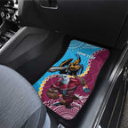 Personalised Eagles And Titans Rugby Car Mats Aboriginal Mix Polynesian Pattern