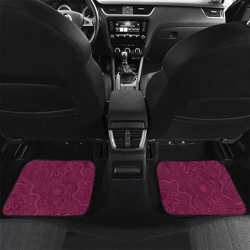 Personalised Eagles And Titans Rugby Car Mats Aboriginal Mix Polynesian Pattern