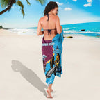 Personalised Eagles And Titans Rugby Sarong Aboriginal Mix Polynesian Pattern