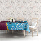 Personalised Eagles And Titans Rugby Tablecloth Aboriginal Mix Polynesian Pattern