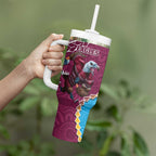 Eagles And Titans Rugby Tumbler With Handle Aboriginal Mix Polynesian Pattern
