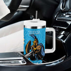 Eagles And Titans Rugby Tumbler With Handle Aboriginal Mix Polynesian Pattern