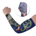 Personalized New Zealand Pukeko Christmas Arm Sleeves Meri Kirihimete Taniko Ponga Koru Blue - Aussie Hoodie