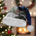 Personalized New Zealand Pukeko Christmas Santa Hat Meri Kirihimete Taniko Ponga Koru Blue - Aussie Hoodie