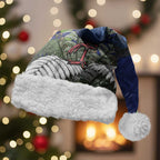 Personalized New Zealand Pukeko Christmas Santa Hat Meri Kirihimete Taniko Ponga Koru Blue - Aussie Hoodie