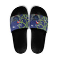 Personalized New Zealand Pukeko Christmas Slide Sandals Meri Kirihimete Taniko Ponga Koru Blue - Aussie Hoodie