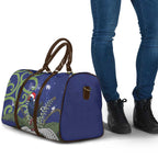 Personalized New Zealand Pukeko Christmas Travel Bag Meri Kirihimete Taniko Ponga Koru Blue - Aussie Hoodie