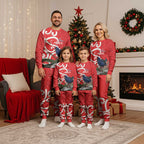 Personalized New Zealand Pukeko Christmas Pajama Set Meri Kirihimete Taniko Ponga Koru Red - Aussie Hoodie
