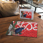 Personalized New Zealand Pukeko Christmas Puzzle Meri Kirihimete Taniko Ponga Koru Red - Aussie Hoodie