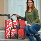 Personalized New Zealand Pukeko Christmas Travel Bag Meri Kirihimete Taniko Ponga Koru Red - Aussie Hoodie