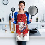 Personalized New Zealand Sheep Christmas Apron Hipi Meri Kirihimete Silver Fern Xmas Tree - Aussie Hoodie
