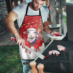 Personalized New Zealand Sheep Christmas Apron Hipi Meri Kirihimete Silver Fern Xmas Tree - Aussie Hoodie