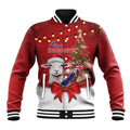 Personalized New Zealand Sheep Christmas Baseball Jacket Hipi Meri Kirihimete Silver Fern Xmas Tree - Aussie Hoodie